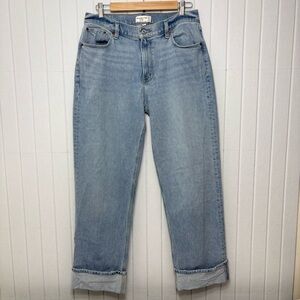 Abercrombie & Fitch The Baggy‎ Low Rise Light Blue Jeans Size 29/8R